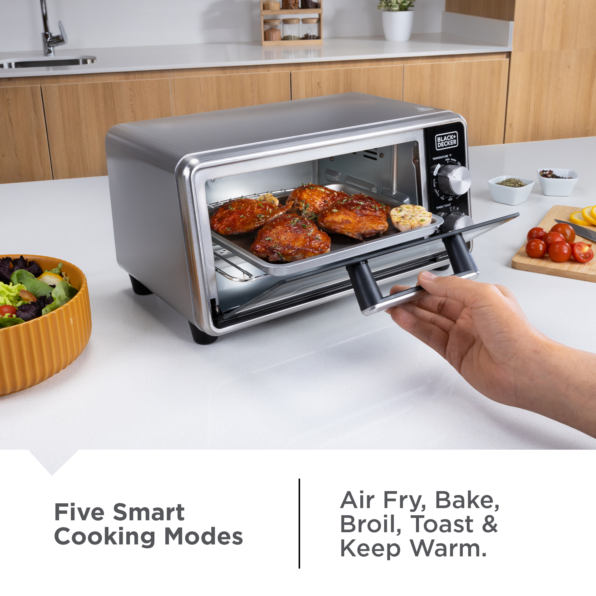Black+Decker Crisp 'N Bake PRO 4-Slice Air Fryer Toaster photo 7