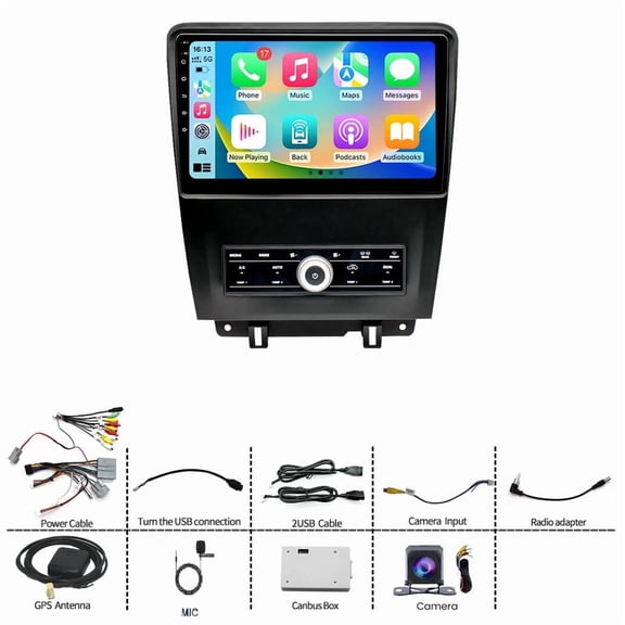 Apple Carplay For Ford Mustang 2010 2011 2012 2013 2014 Android 15 Car Radio Stereo BT GPS Navi Wifi