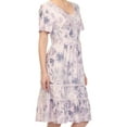 thumbnail image 5 of White Mark Floral High Waist Tiered Dress (Women's & Women's Plus), 5 of 5