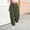 Army Green women harem pants with pockets a1, variant on Women Harem Pants Flowy Casual Loose Long Trousers with Pockets Elastic Waist Solid Basic Lounge Pants for Summer Beach Yoga, White S