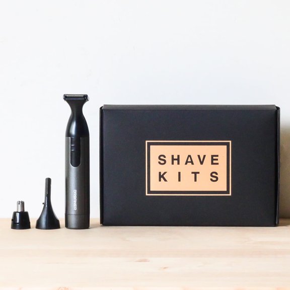 URBANER Waterproof 3-in-1 Facial Hair Grooming Kit for Men, Battery Operated Ear and Nose Hair Remover, Painless Eyebrow Trimmer, Wet and Dry Use Beard Styler, MB-980