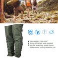 thumbnail image 4 of Anti-bite Gaiter, Double Sailcloth Anti-bite Protection Gaiter Stable  For Hunting Outdoor For Hiking Camping, 4 of 8