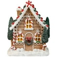thumbnail image 2 of Snow Covered Gingerbread House with Candy Accents Christmas Decoration - 8", 2 of 7