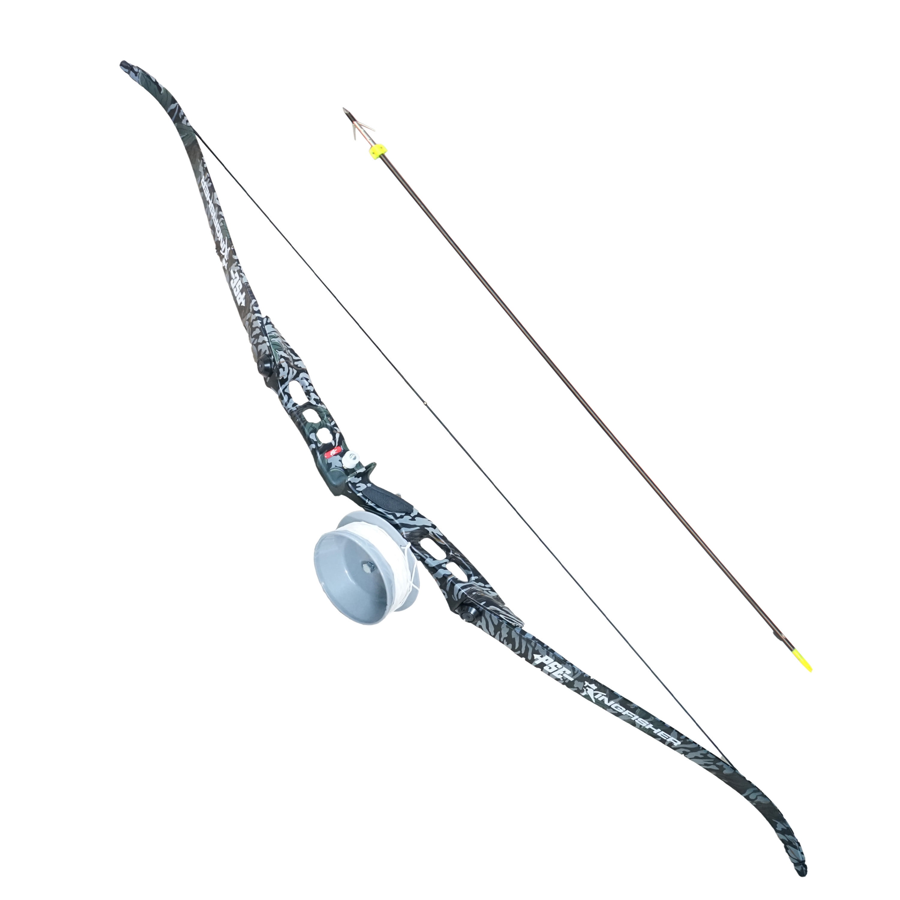 PSE Kingfisher AllSeason Camo Bowfishing Recurve Bow Package Right