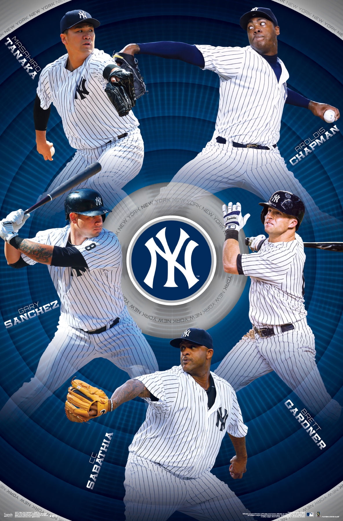 New York Yankees® Team Poster and Poster Clip Bundle