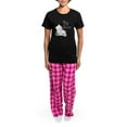 thumbnail image 4 of CafePress - Cute Kitty Big Sister Women's Dark Pajamas - Women's Short Sleeve Print T-Shirt and Pants Dark Cotton Pajama Set, 4 of 7