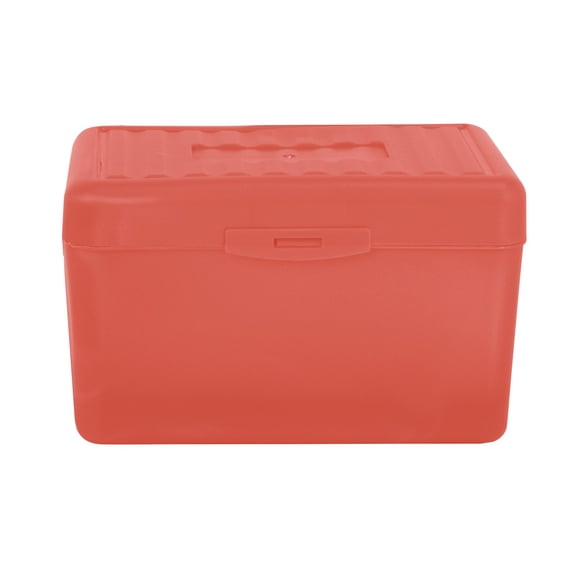 1 Pc Card Holder Box Plastic Card Box Desktop Storage BoxIndex Card Holder Index Card Box Notecard Box Flash Card Holder Index Organizer, 5.71x3.35x3.54 Inch, Red