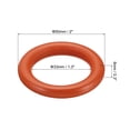 thumbnail image 2 of Unique Bargains 50mm Natural Wooden Rings, 50 Pack Wood Ring Round Linking Rings Wood Loop Circle for Craft, Orange, 2 of 8