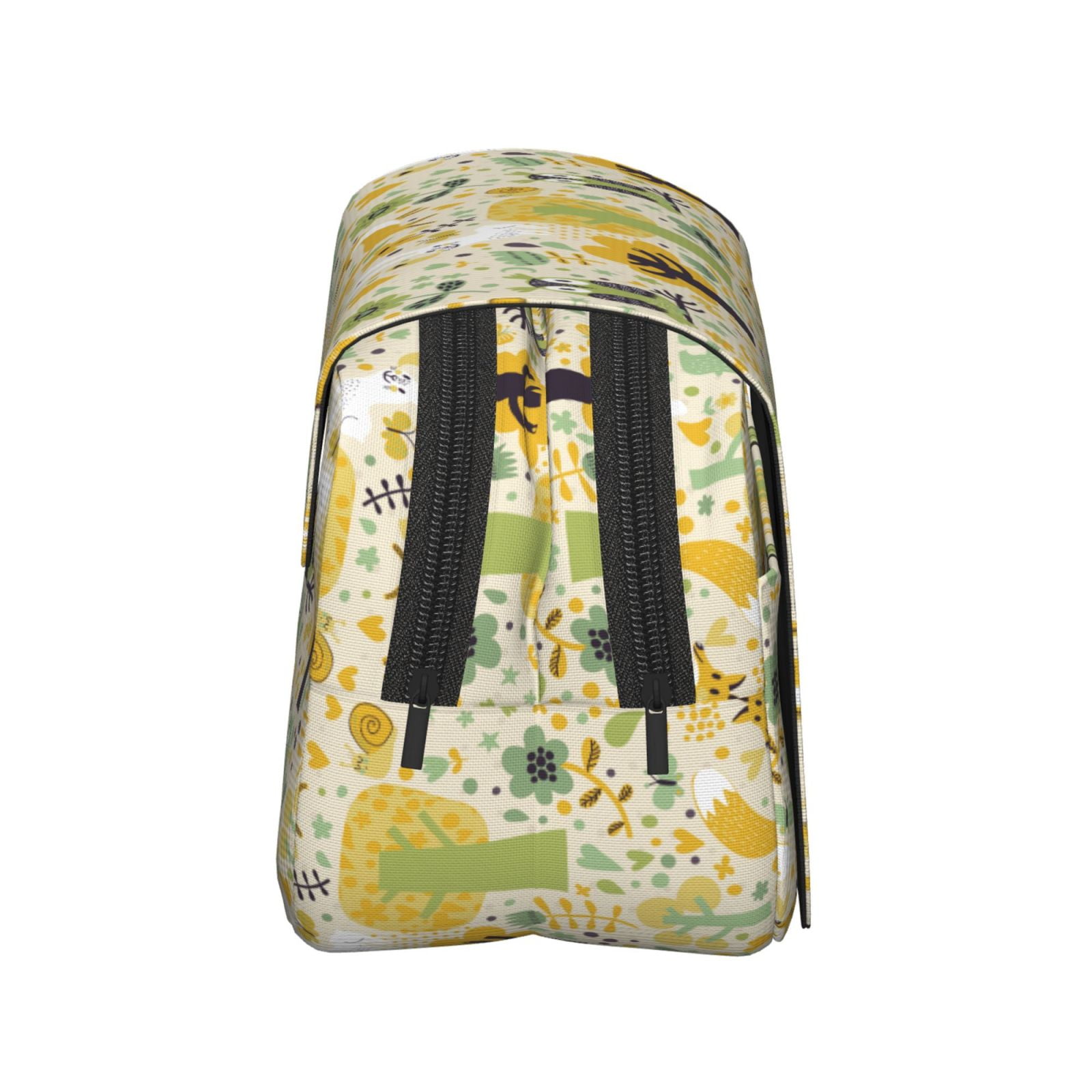 Rateoe Animal Tree Pattern Double Clamshell Pen Case, Storage Organizer with Two Zipper Compartments– Holds Up to 50 Pencils & Pens