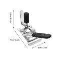 thumbnail image 5 of TABLZONE 1Pair Plated Silver Hand Brake Replacement for Wheelchair with Side Mount Design and Antislip Safety Feature, 5 of 5