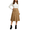 Khaki, variant on CBASIHI Womens Suede Midi Skirts- Retro Casual High Elastic Waist Hidden Zipper Fall Winter Skirts Brown Size S-XL