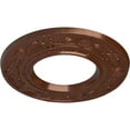 thumbnail image 3 of Ekena Millwork 8"OD x 3 7/8"ID x 1/2"P Daniela Ceiling Medallion (Fits Canopies up to 3 7/8"), Hand-Painted Copper Penny, 3 of 6