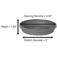 thumbnail image 2 of Bloem Terra Plant Saucer Tray 5.5 x 1 Plastic Round Taupe, 2 of 6