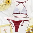 thumbnail image 4 of Traje de baño para mujer, moda, cómodo, bikini, traje de baño liso para mujer, bikinis, trajes de baño para mujer, conjuntos de bikini para mujer, trajes de baño bikini para mujer, 4 of 4