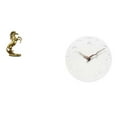 thumbnail image 1 of Elegante reloj de estatua de caballo hecho a mano, arte para el hogar, oficina, hotel, cocina, sala de estudio, mesa y decoración de pared, ligero., 1 of 8