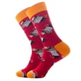 thumbnail image 1 of Harpily 6 Pairs Of Spring and Autumn New Printed Men's Medium Tube Socks, 1 of 4