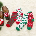 thumbnail image 3 of Women's Fleece Christmas Santa Winter Warm Socks, Womens Thick Thermal Socks for Ladies Novelty Cozy Crew Socks, 3 of 8
