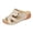 Gray, variant on Women Crisscross Cutout Contrast Stitch Wedge Slide Sandals Slip On Comfort Footwear For Casual Outdoor Summer Daily Walking Beach Vacation Errands