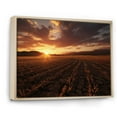 thumbnail image 2 of Designart "Dancing on Prairies Evening Sunset" Landscapes Floater Framed Canvas Wall Art, 2 of 7