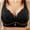 Black, variant on Sports bras for women Clearance Large Size Fashion Embroidered Glossy Comfortable Breathable Bra Underwear No Rims Up to 65% off!