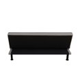 thumbnail image 7 of Aukfa Modern Futon Convertible Sofa Bed for Home Office, Folding Chaise, Flannel, Gray, 7 of 7