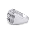 thumbnail image 3 of AFFY 0.20CT White Natural Diamond Men's Anniversary Ring 14k White Gold over Silver-11, 3 of 6