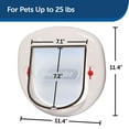 thumbnail image 6 of PetSafe Exterior / Interior Cat Door: Staywell Big Cat 4-Way Locking Pet Door Flap for Large Cats - Tinted Privacy Door - Weatherproof, Durable Door Frame - DIY Easy Install with Hardware Kit Included, 6 of 9