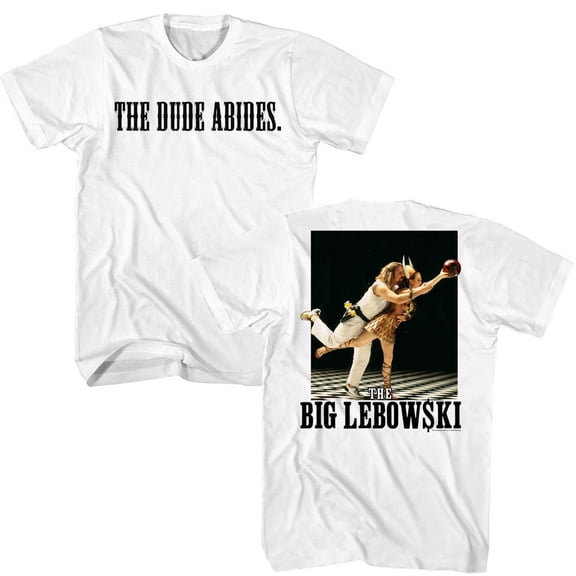 Big Lebowski Bowling Dance Men's T Shirt (White, AdultS)