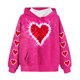 thumbnail image 3 of Sudadera con capucha para niños, camiseta de manga larga con estampado de cuello redondo para niños y niñas mayores, sudadera con capucha, top de poliéster para niña, 3 of 4