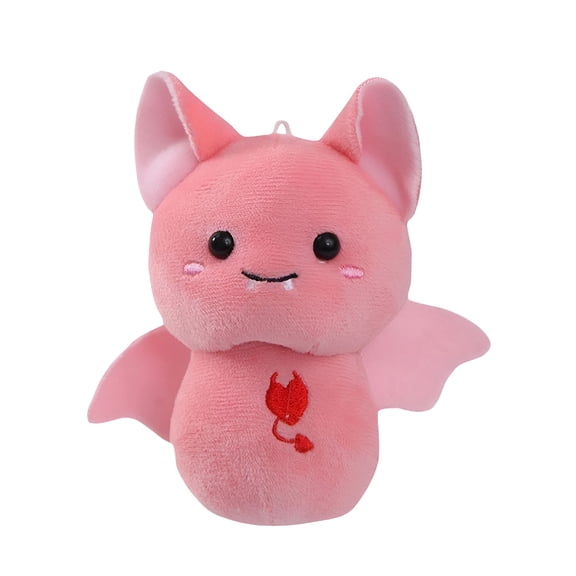 BESTSKY 2026 New Halloween Adorable Pink Bat Plush Toy – Soft Stuffed Animal Doll with Wings,Perfect Gift for Adults&Collectors,5.5In