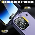 thumbnail image 2 of Designed for iPhone 13 Pro Case, with Hidden Kickstand Military Grade Drop Protection Dustproof Hybrid Hard PC Kickstand Phone Case Cover for Men Women for iPhone 13 Pro, Lightpurple, 2 of 7