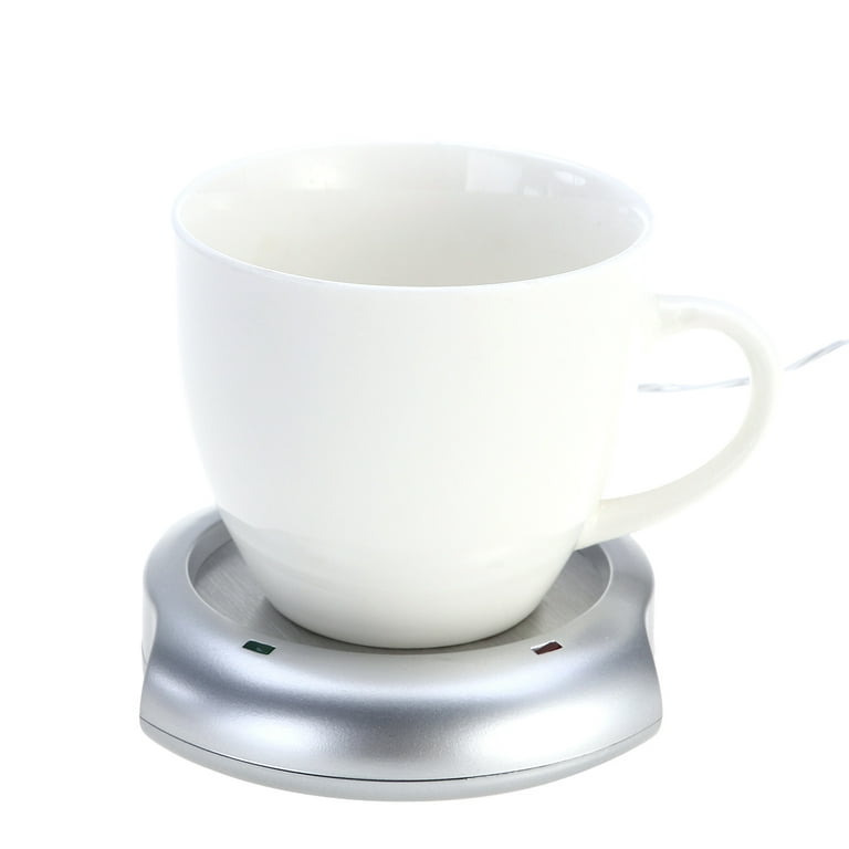 Mind Reader USB Coffee Mug Warmer Set for Desk, Tea Cup Warmer