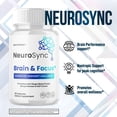 thumbnail image 5 of Neurosync Advanced Formula Brain Support Pills Maximum Strength Supplement Neuro Sync 120 Capsules, 5 of 8