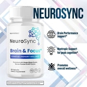 Neurosync Advanced Formula Brain Support Pills Maximum Strength Supplement Neuro Sync 300 Capsules