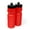 Red Bottle/Black Lid, variant on 24 oz Sports Squeeze Water Bottles, USA Made, 2 Pack, BPA-Free, Easy Open Pull Top, Dishwasher Safe