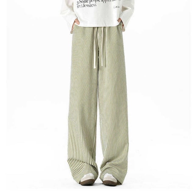 Lime Green Pants for Mens Fall Summer Loose Fit Lounge Victorian Plaid Flare Wide Leg Renaissance Peasant Straight Leg Long Boot Cut Leg Steampunk Pants Man 2025 Clothes 3XL