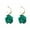Green, variant on 1 Pair Pendant Earrings Sweet Exquisite Piercing Rose Petal Hoop Earrings for Daily Life-Red
