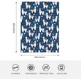 thumbnail image 5 of Llama Llama Blanket Throw Blanket Travel Blanket Lightweight Warm Flannel Fleece Blankets Cozy Soft Blanket Gifts for Women Men Girls Boys 80"x60", 5 of 6