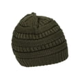 thumbnail image 2 of Gravity Threads Knit Soft Stretch Beanie Cap, New Olive, 2 of 2