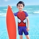 thumbnail image 2 of Traje de baño de dos piezas para niños pequeños Traje de baño para niños Traje de baño de manga corta Bragas y camisas Spiderman azul 4XL TUNC Sencillez, 2 of 4