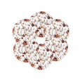 thumbnail image 7 of 13 Inch Round Placemats Set of 6, Grey Pumpkins Fall Non Slip Heat Insulation PP Table Mats, Thanksgiving Botanical Floral Washable Place Mats for Kitchen Dining Party Table Decor, 7 of 7