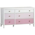 thumbnail image 1 of Commode à 6 tiroirs Monarch Hill Poppy, Blanc, Gris, 1 of 9