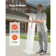 thumbnail image 6 of KFFKFF 50-Inch Acrylic Podium Stand, Portable Floor-Standing Lectern with Spacious Reading Surface, Storage Shelf, and Book Stopper, Ideal for Events, Presentations, and Educational Settings, 6 of 9