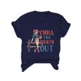 thumbnail image 2 of Fiudx Camisas para Mujer Tops con Estampado de Moda para Mujer, Blusa de Manga Corta, Camisetas Divertidas con Cuello Redondo, 2 of 4