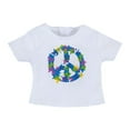 thumbnail image 2 of Sophia's 18" Doll Peace Sign Tee and Sports Shorts, White/Blue, 2 of 3