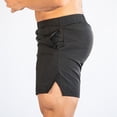 thumbnail image 5 of Sngxgn Men's Short Casual Button up Summer Beach Shorts(Black,M), 5 of 6