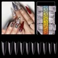 thumbnail image 2 of 500PCS False Nail Tips DIY Plastic Gel Nail Mold Nail Extension Mold for Women, 2 of 10