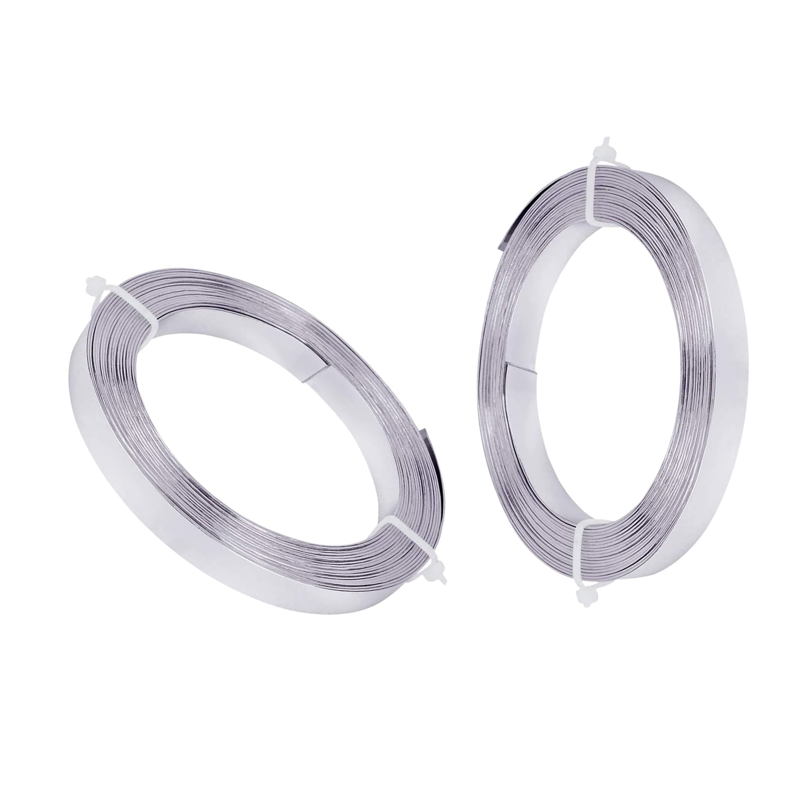 Aluminum Flat Wire Jewelry Making Bendable Bezel Strip Ring Metal Wire