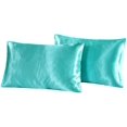 thumbnail image 1 of 2 Pcs Taie d'Oreiller en Satin Taie d'Oreiller Literie, 1 of 3