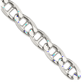 thumbnail image 3 of 925 Sterling Silver 5.7mm Anchor Mariner Curb Link Chain Necklace, 3 of 4
